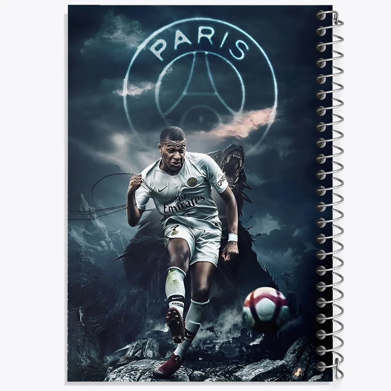 دفتر طراحی 50 برگ خندالو طرح کیلیان امباپه کد N2792