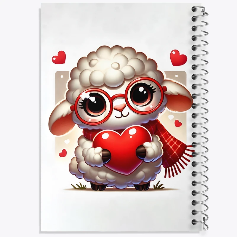 دفتر طراحی 50 برگ خندالو طرح گوسفند بامزه کد F11722