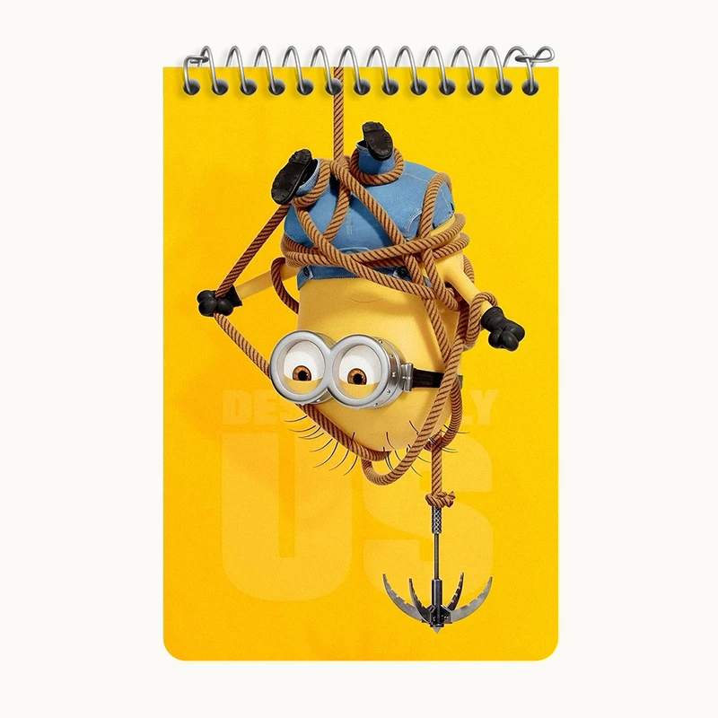 دفتر یادداشت 50 برگ خندالو طرح مینیون‌ها (Minions) کد F3388