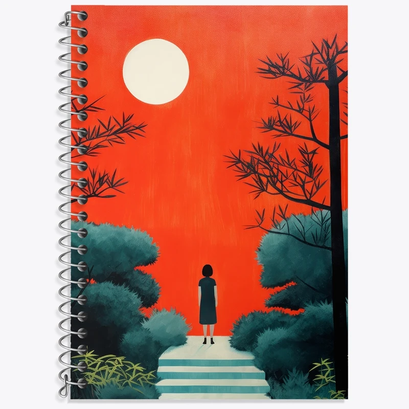 دفتر زبان 50 برگ خندالو مدل سه خط طرح دخترانه کد F3027