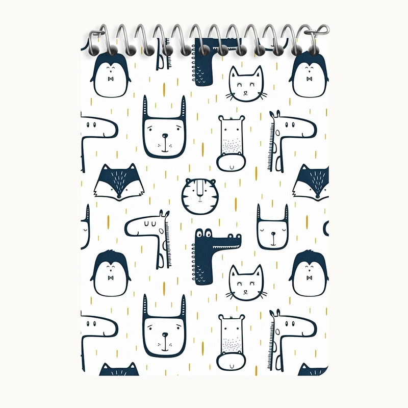 دفتر یادداشت 50 برگ خندالو طرح حیوانات بامزه کد N5243