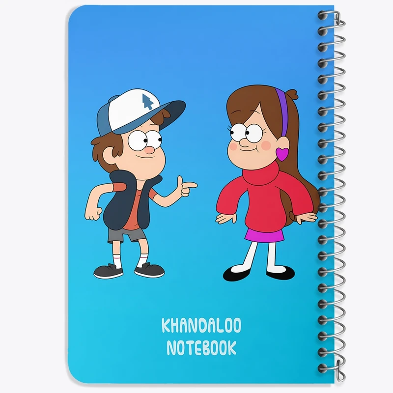 دفتر یادداشت 50 برگ خندالو طرح آبشار جاذبه (Gravity Falls) کد N9224