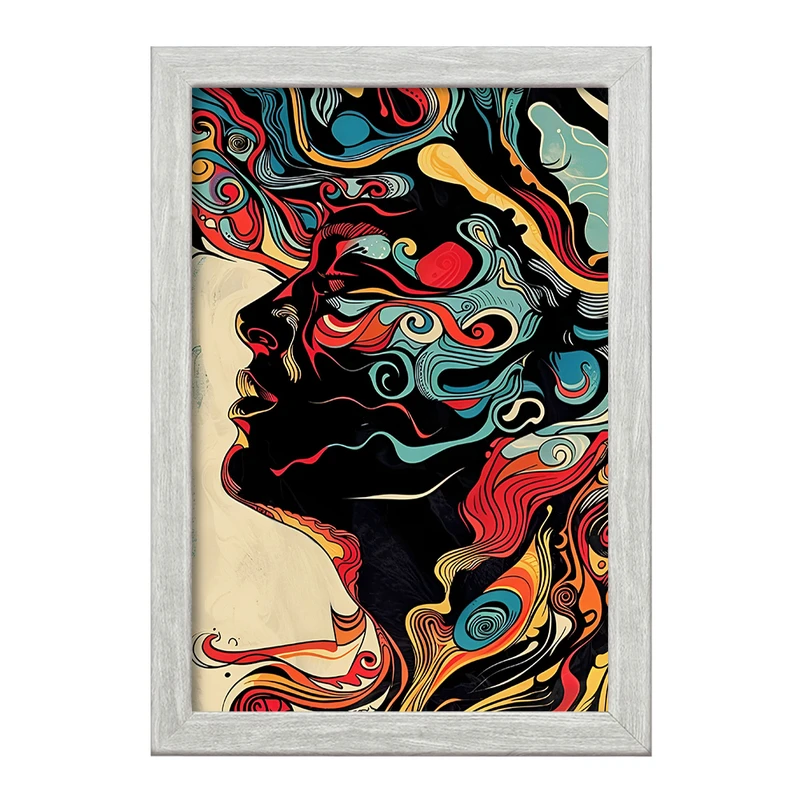 تابلو خندالو طرح انسان انتزاعی کد F4669