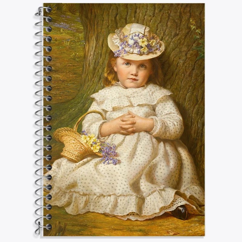 دفتر زبان 50 برگ خندالو مدل دو خط طرح نقاشی پامچال و بلبلز اثر ساموئل سیدلی کد F12350