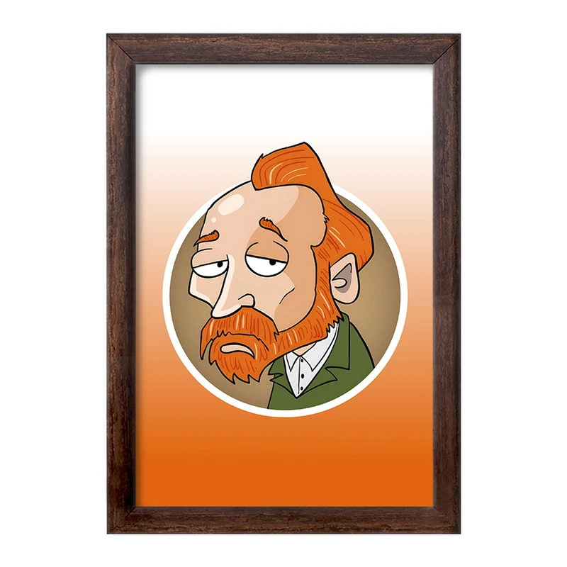 تابلو خندالو طرح ونسان ونگوگ کد F10644