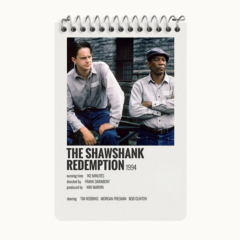 دفتر یادداشت 50 برگ خندالو طرح رستگاری در شاوشنک (The Shawshank Redemption) کد F13368