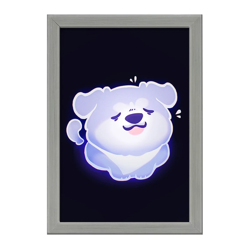 تابلو خندالو طرح سگ حیوانات بامزه  کد 21047