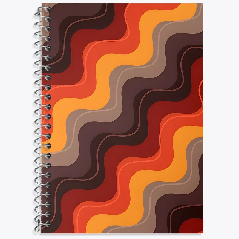 دفتر لغت 50 برگ خندالو طرح پترن فانتزی رنگی کد N6696