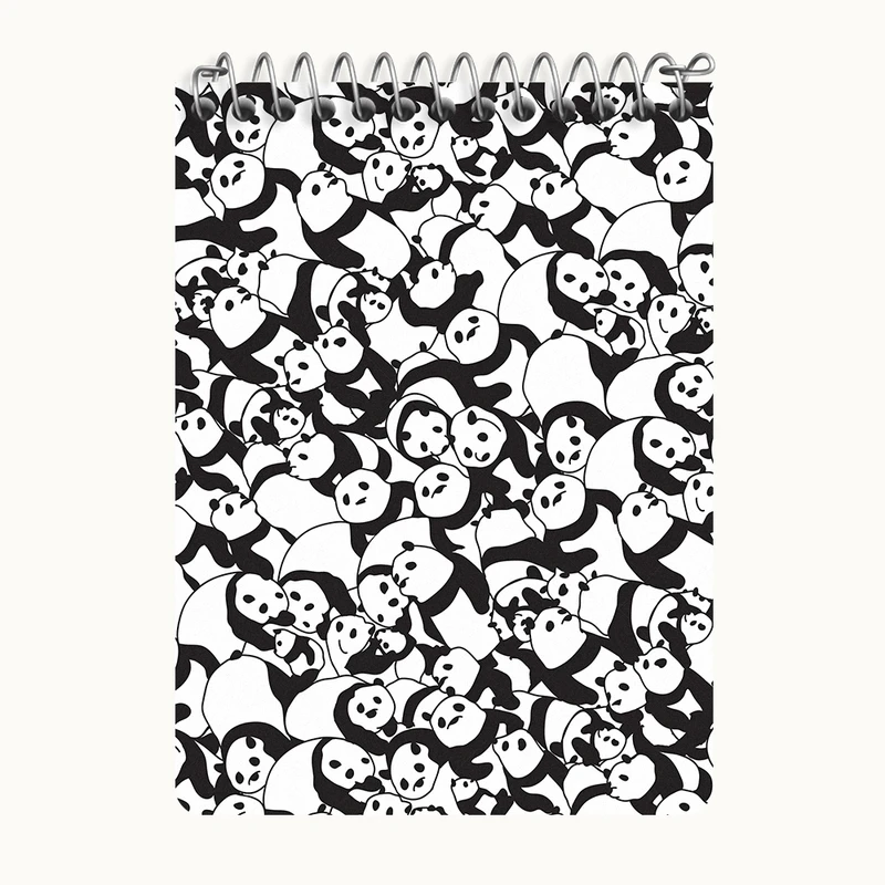 دفتر یادداشت 50 برگ خندالو طرح پترن پاندا کد N3188