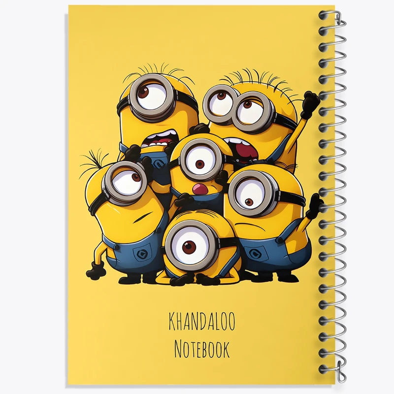 دفتر شطرنجی 50 برگ خندالو طرح مینیون ها (Minions) کد N8938