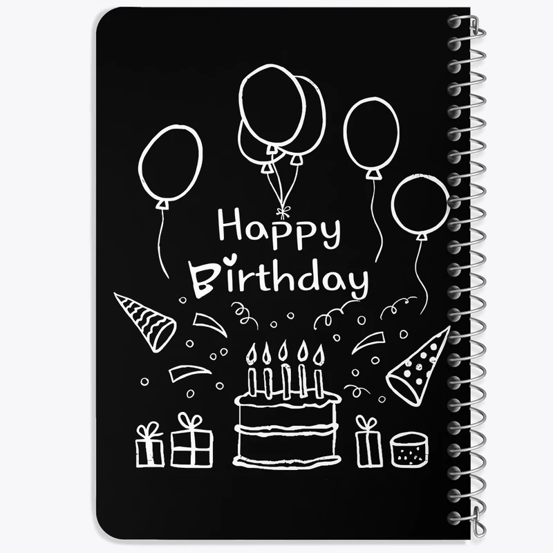 دفتر یادداشت 50 برگ خندالو طرح Happy Birthday کد F5183