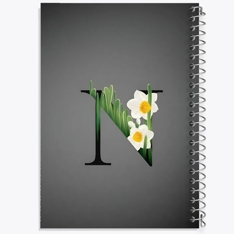 دفتر نقاشی 50 برگ خندالو طرح حرف N کد F4326