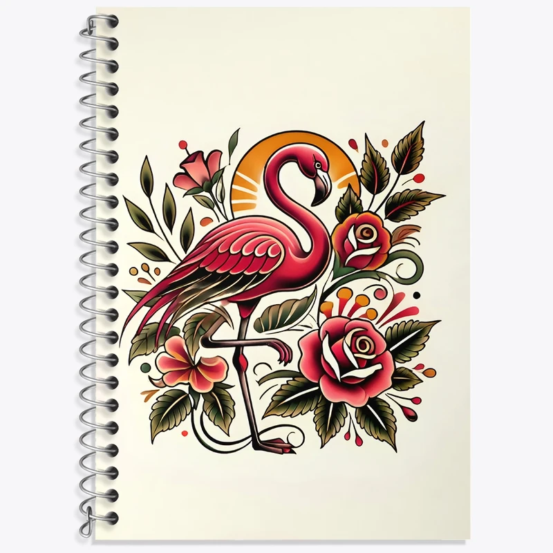 دفتر لغت 50 برگ خندالو طرح فلامینگو کد N6753