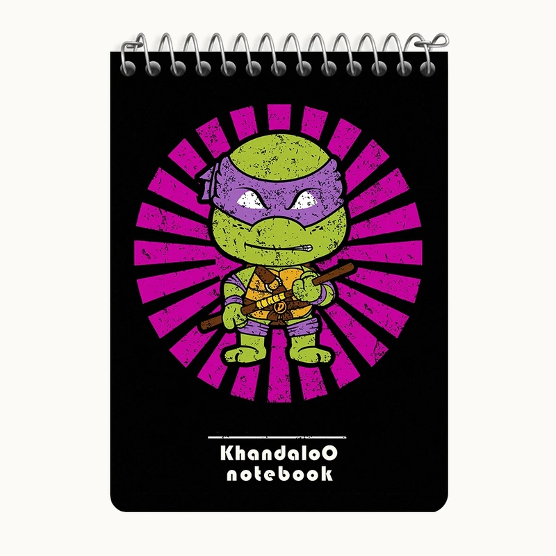 دفتر یادداشت 50 برگ خندالو طرح لاکپشت های نینجا کد N9456