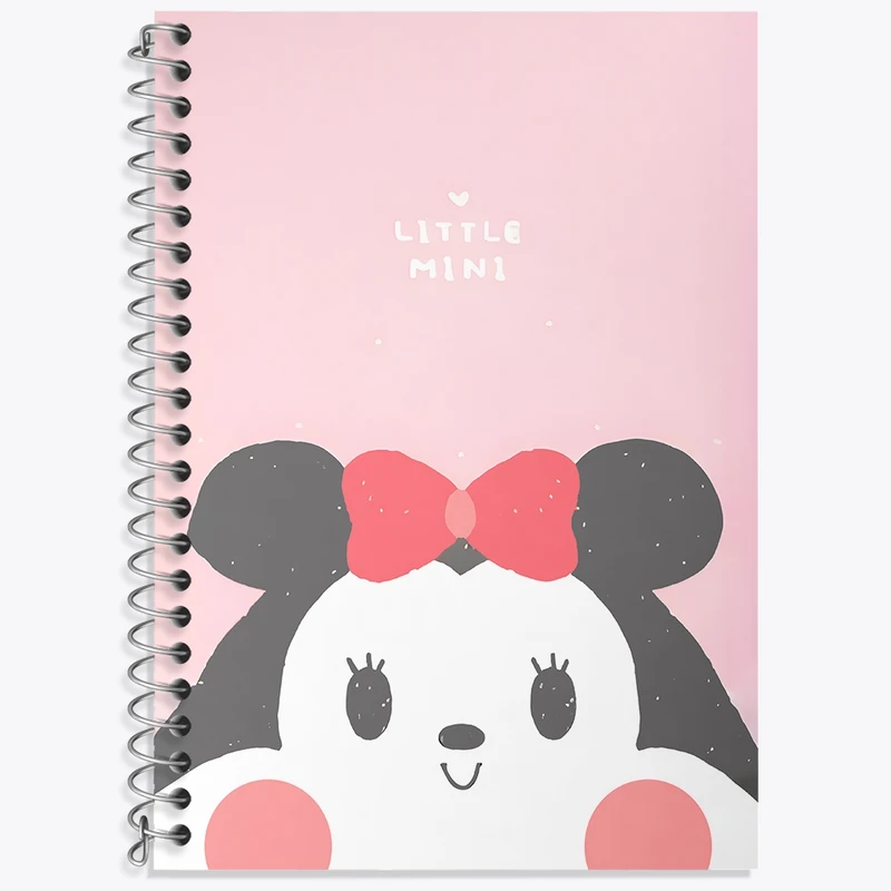 دفتر زبان 50 برگ خندالو مدل سه خط طرح میکی موس کد N7061