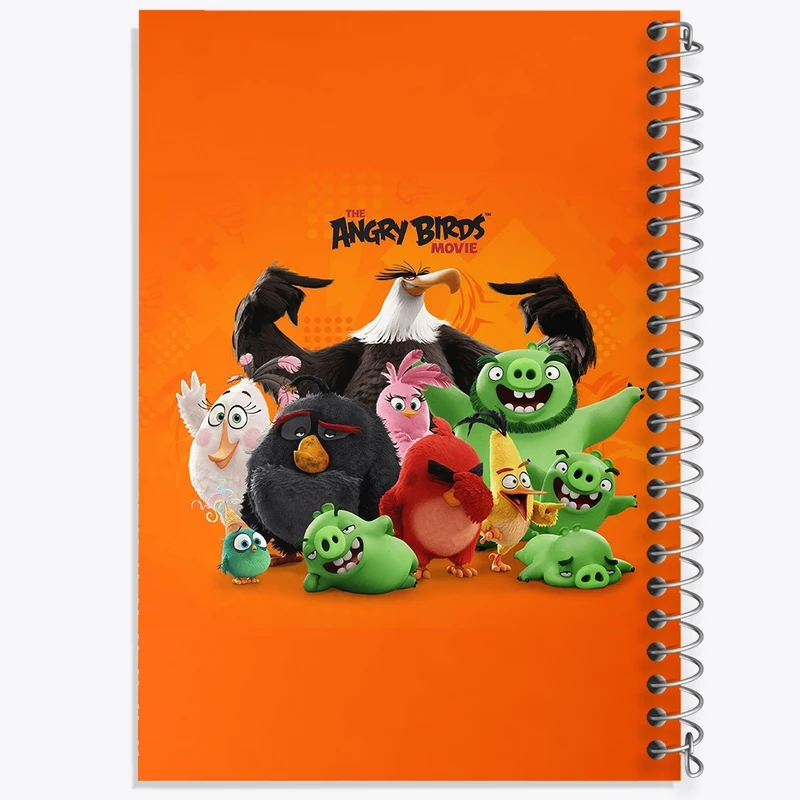 دفتر طراحی 50 برگ خندالو طرح پرندگان خشمگین Angry Birds  کد 13873