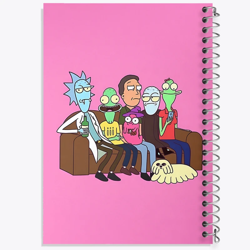 دفتر مشق 50 برگ خندالو طرح ریک و مورتی (Rick and Morty) کد F4014