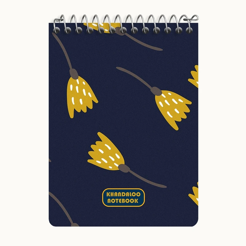 دفتر یادداشت 50 برگ خندالو طرح پترن گل گلی کد N6094