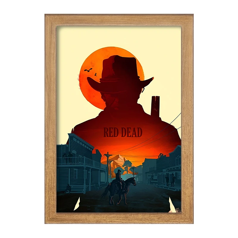 تابلو خندالو طرح رد دد (Red Dead) کد F13603