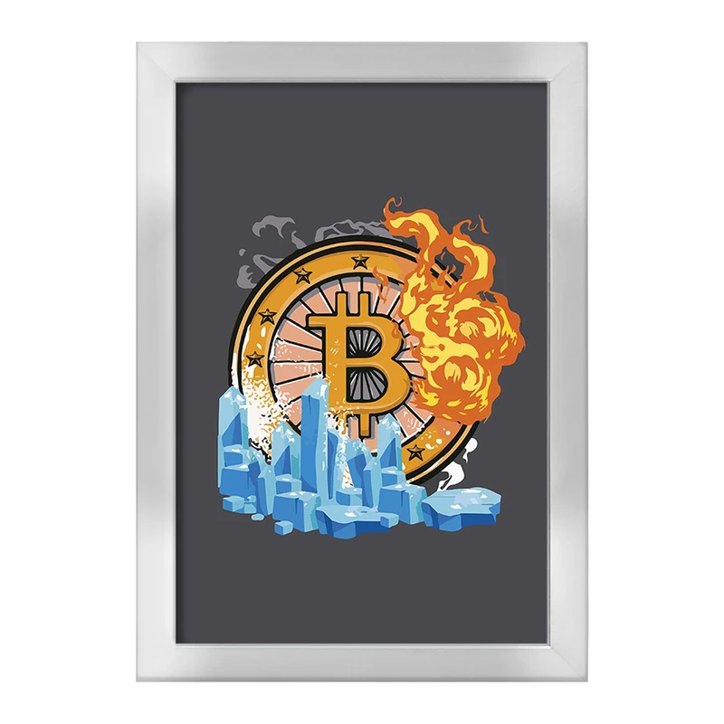 تابلو خندالو طرح بیت کوین (Bitcoin) کد F2735