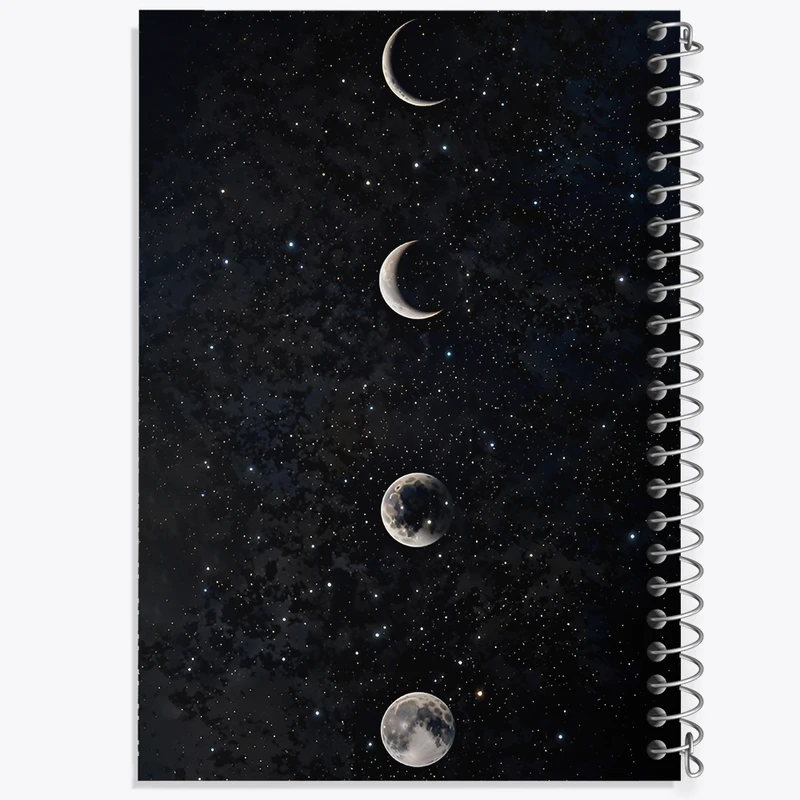 دفتر طراحی 50 برگ خندالو طرح ماه (Moon) کد F11608