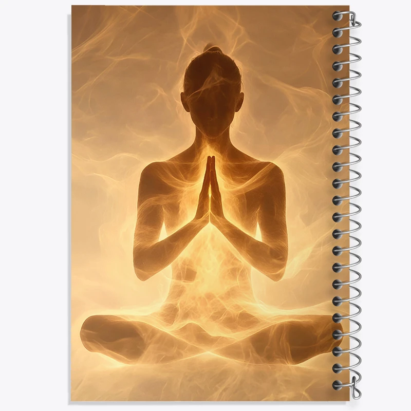 دفتر نقاشی 50 برگ خندالو طرح مدیتیشن (Meditation) کد F8894