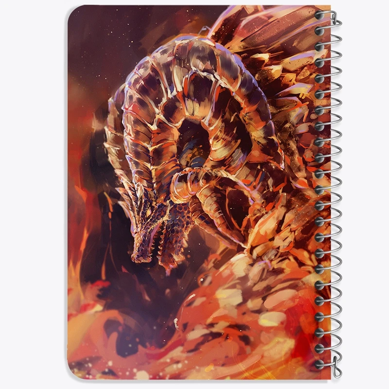 دفتر یادداشت 50 برگ خندالو طرح بازی شکارچی هیولا (Monster Hunter) کد 33235