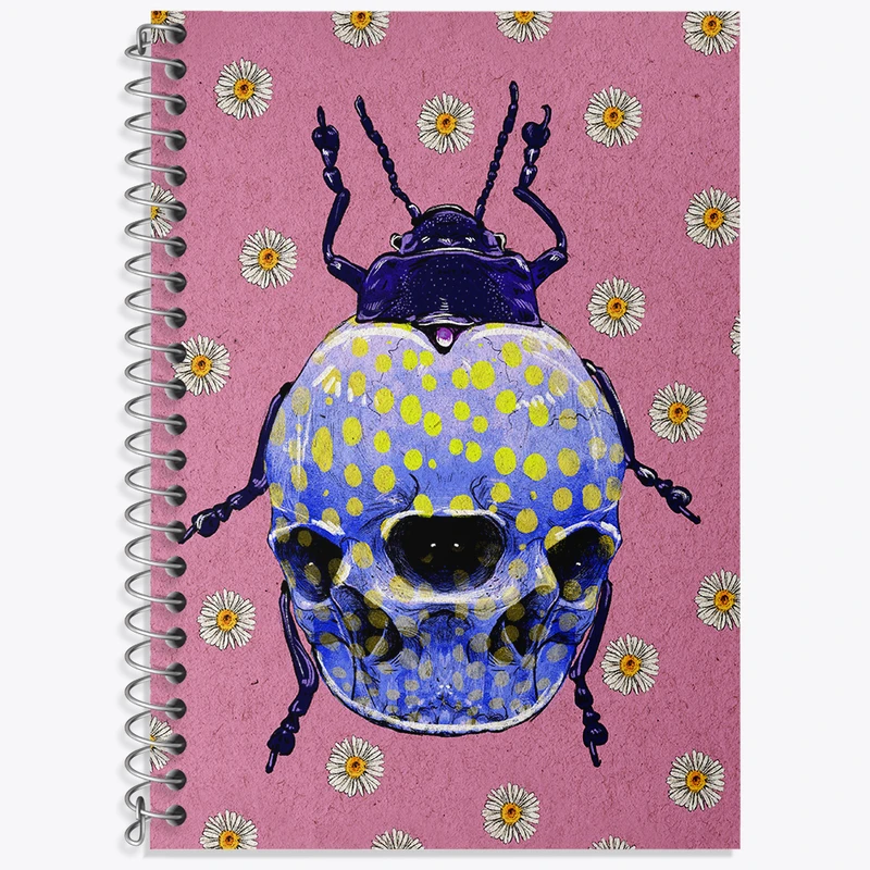 دفتر زبان 50 برگ خندالو مدل دو خط طرح فانتزی کد N8883