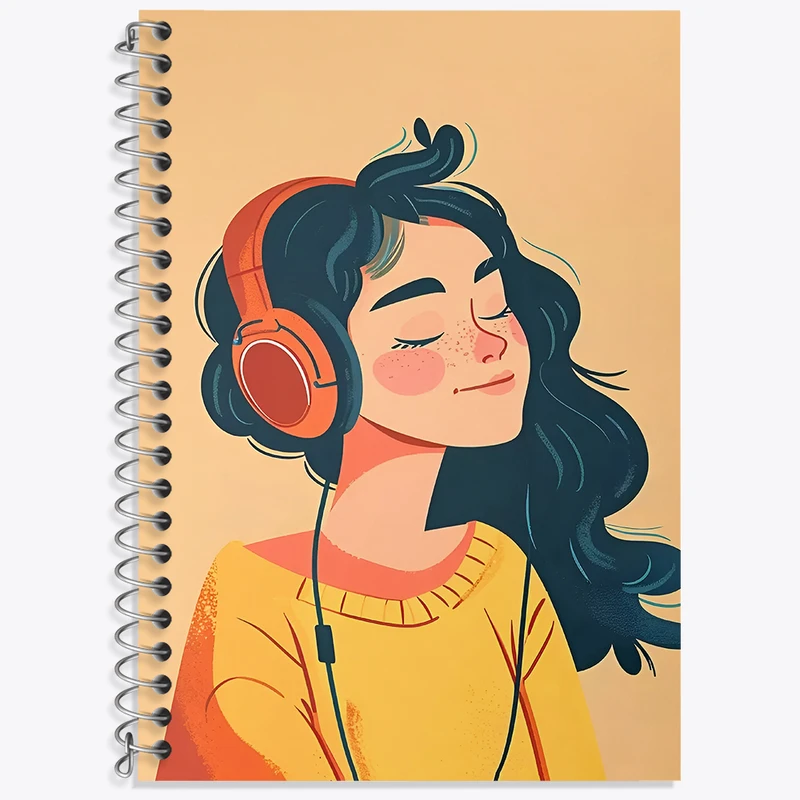 دفتر زبان دوخط 50 برگ خندالو طرح دخترانه کد F3282