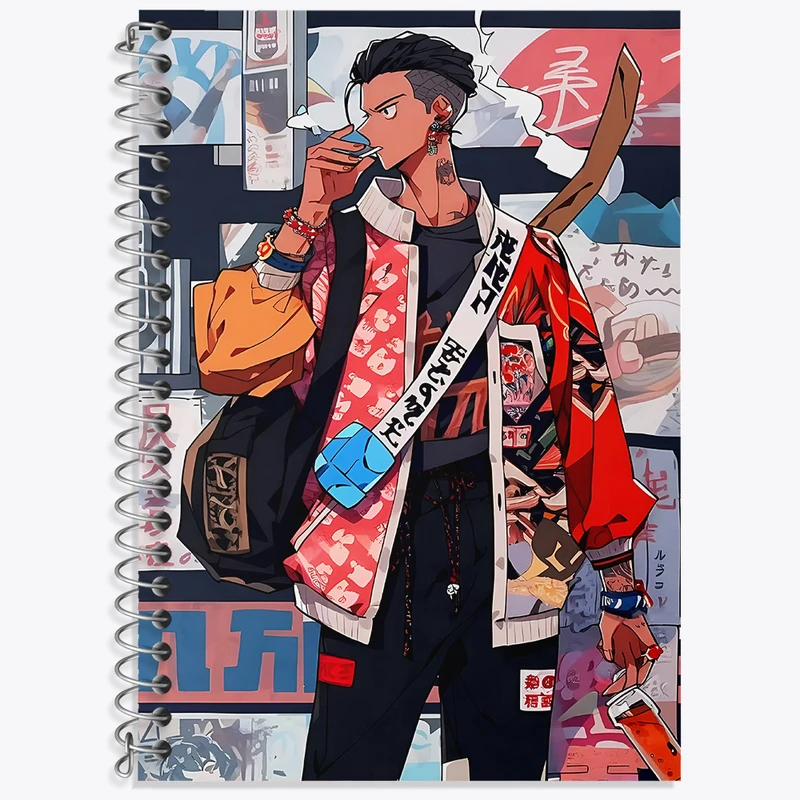 دفتر زبان دوخط 50 برگ خندالو طرح پسرانه کد F4485