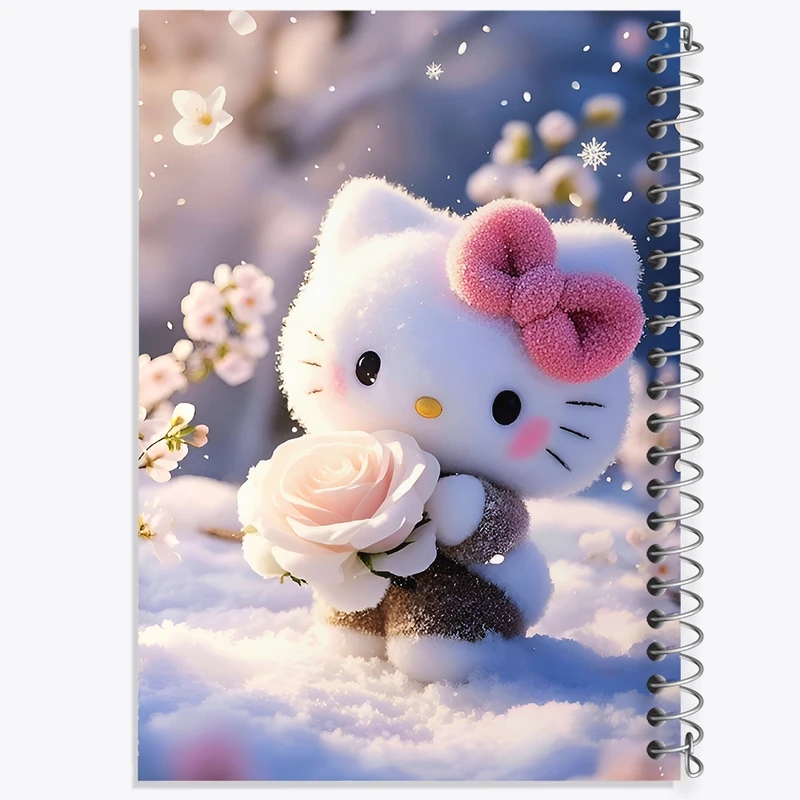 دفتر مشق 50 برگ خندالو طرح هلو کیتی کد F9187