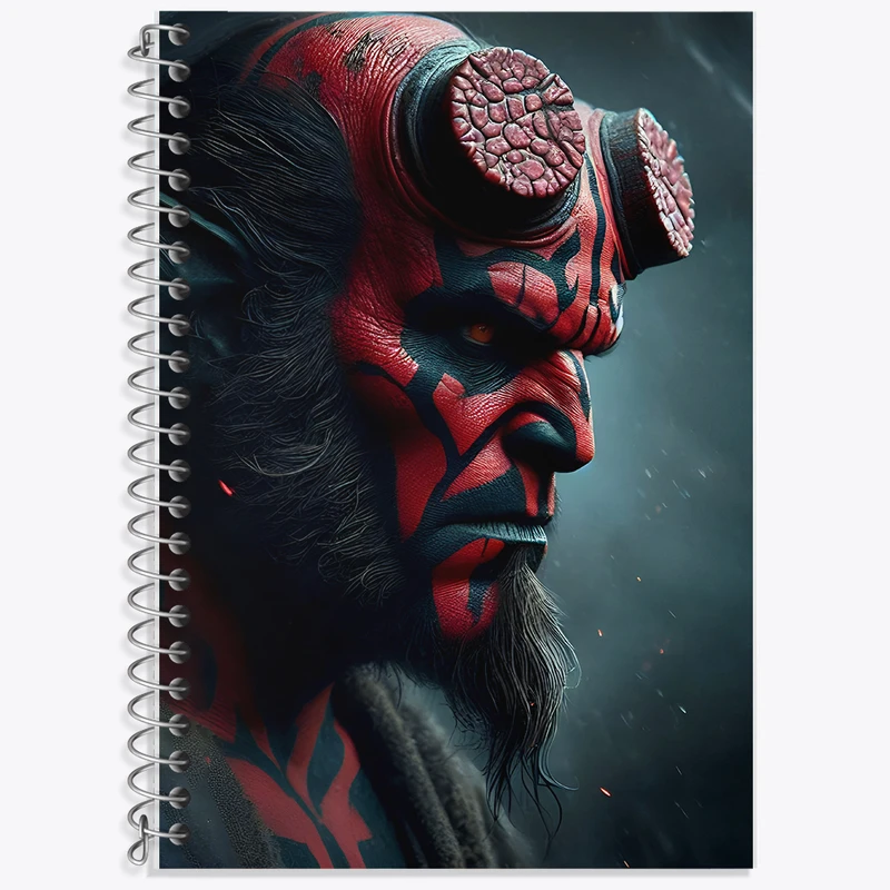 دفتر زبان 50 برگ خندالو مدل دو خط طرح پسر جهنمی کد F9644