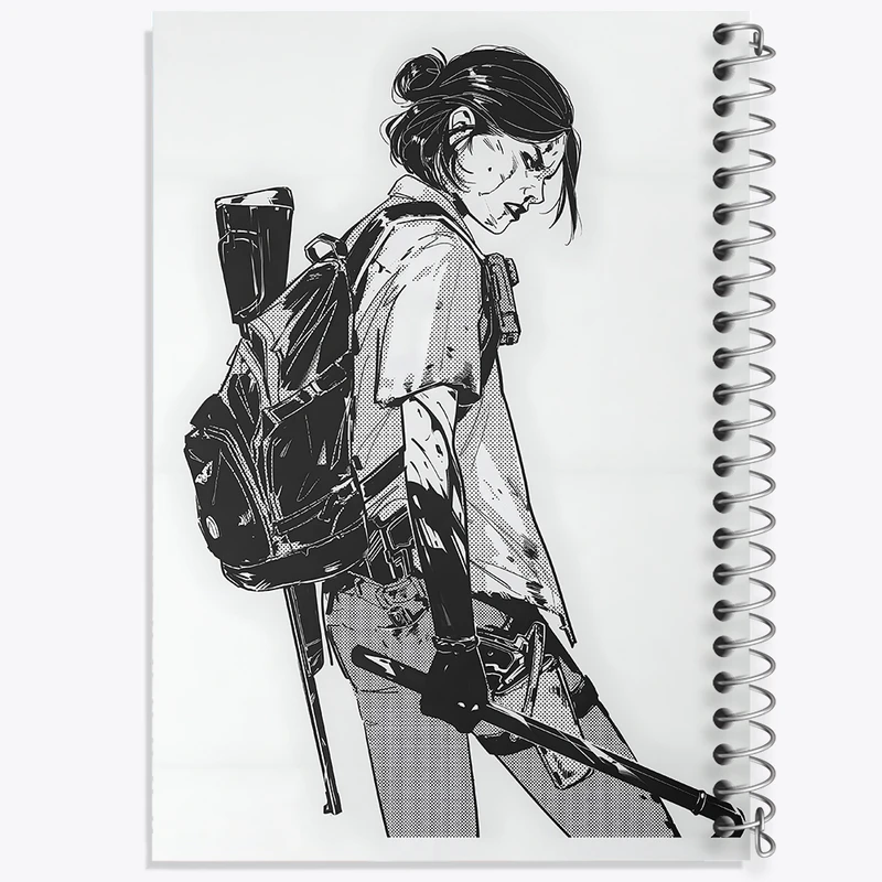 دفتر مشق 50 برگ خندالو طرح آخرین بازمانده از ما (The Last of Us) کد F4453