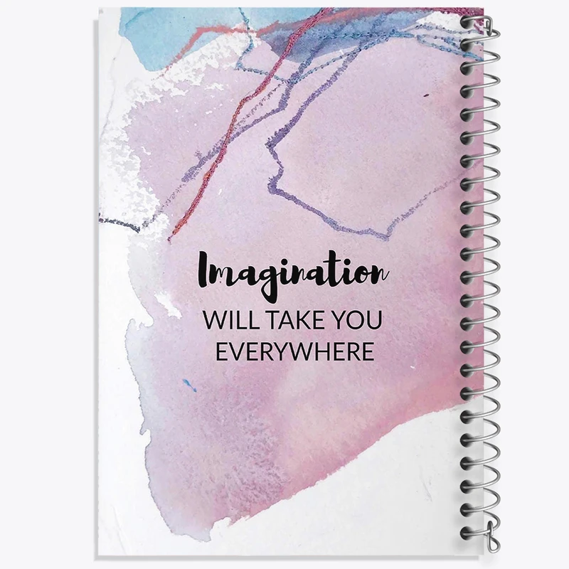 دفتر مشق 50 برگ خندالو طرح Imagination Will Take You Everywhere کد F11410