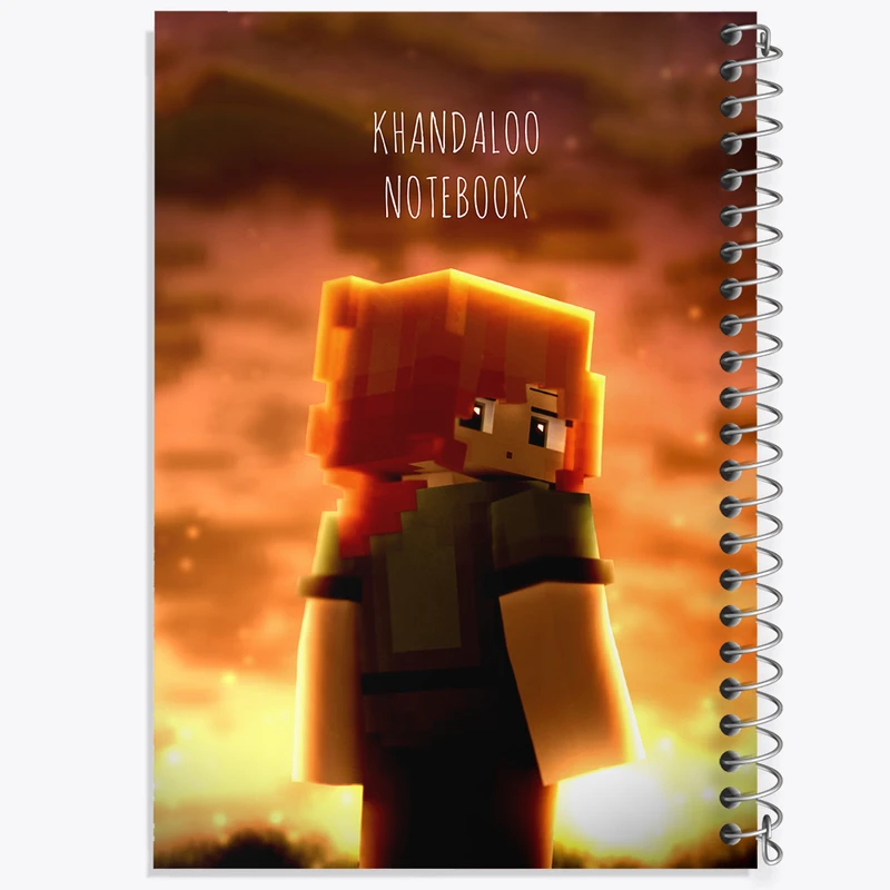 دفتر نقاشی 50 برگ خندالو طرح بازی ماینکرافت (Minecraft) کد N8749