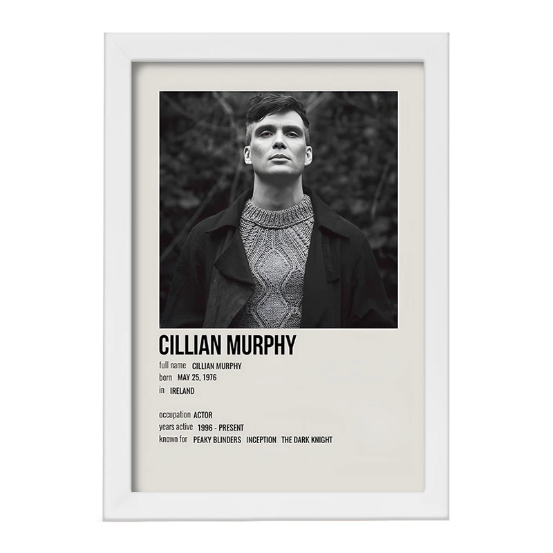 تابلو خندالو طرح کیلین مورفی (Cillian Murphy) کد F13377