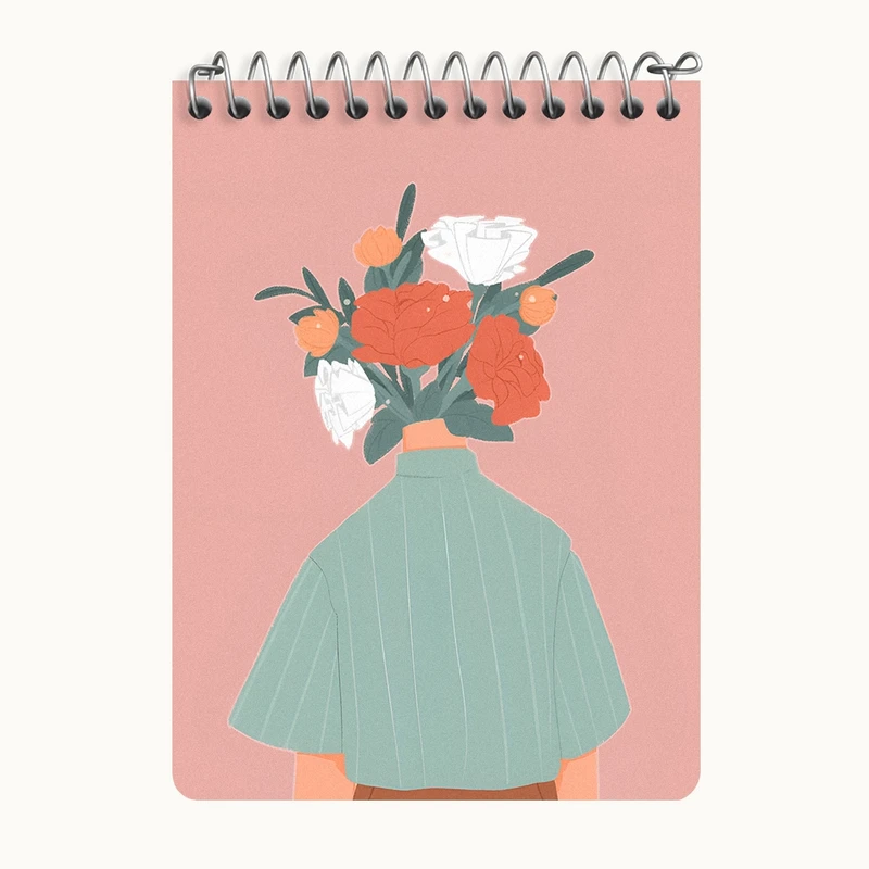 دفتر یادداشت 50 برگ خندالو طرح فانتزی کد N8186