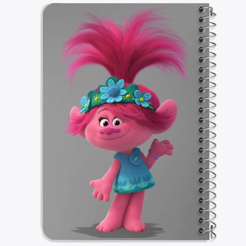 دفتر یادداشت 50 برگ خندالو طرح ترول ها (Trolls) کد F2161