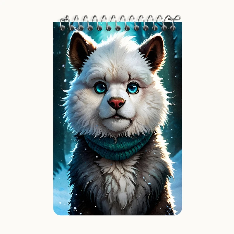 دفتر یادداشت 50 برگ خندالو طرح سگ کد F8579