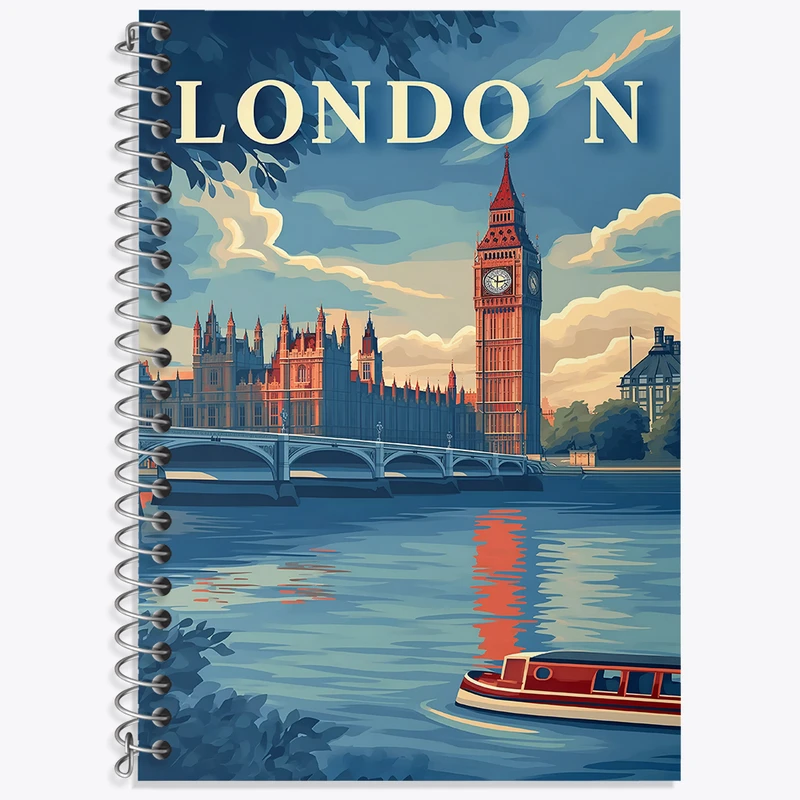 دفتر نت موسیقی 50 برگ خندالو طرح لندن (London) کد F4940