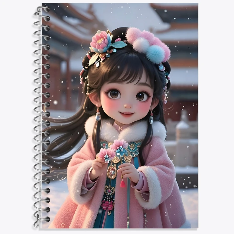 دفتر لغت 50 برگ خندالو طرح دخترانه کد F9881