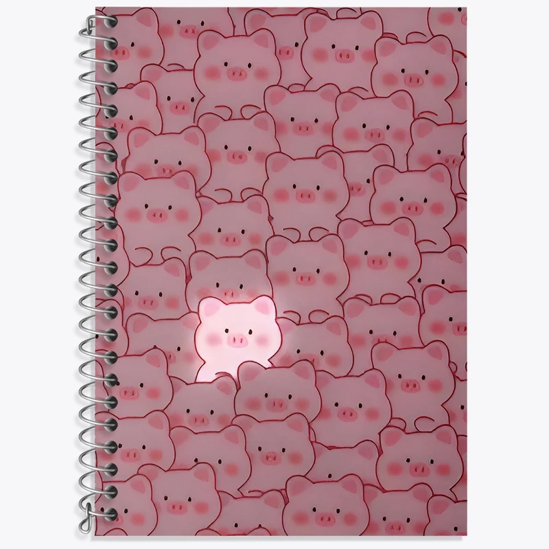 دفتر لغت 50 برگ خندالو طرح پترن خوک کد N6726