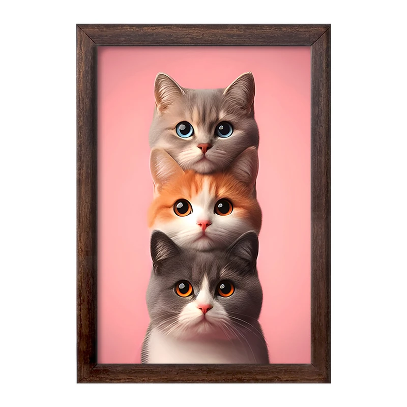 تابلو خندالو طرح گربه های بانمک کد F7950