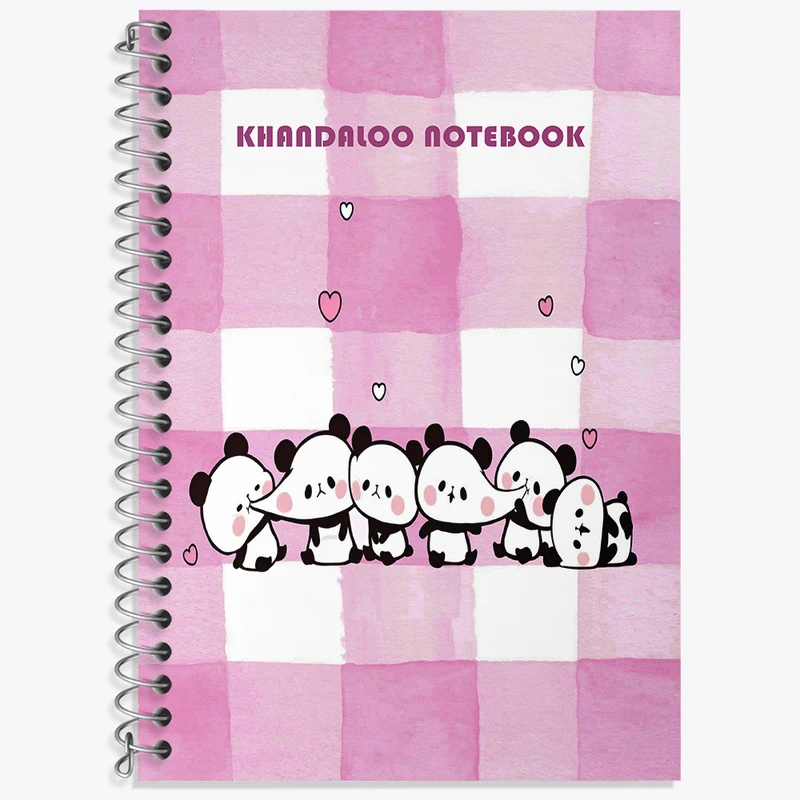 دفتر نت موسیقی 50 برگ خندالو طرح پانداهای کیوت کد N6319