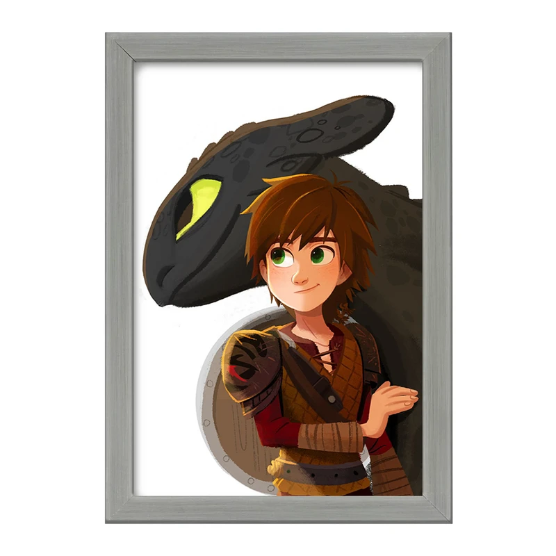 تابلو خندالو طرح اژدها سواران DreamWorks Dragons  کد 13754