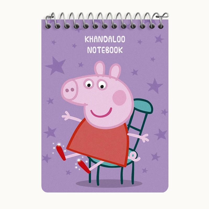 دفتر یادداشت 50 برگ خندالو طرح انیمیشن پپا پیگ (Peppa Pig) کد N9278