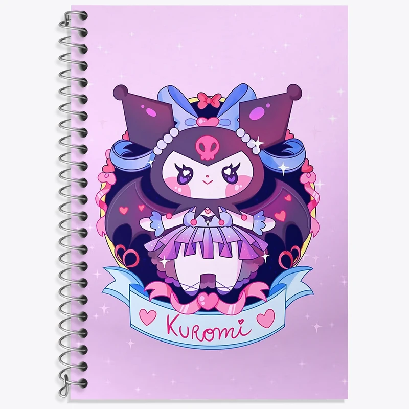 دفتر لغت 50 برگ خندالو طرح کرومی (Kuromi) کد N8976