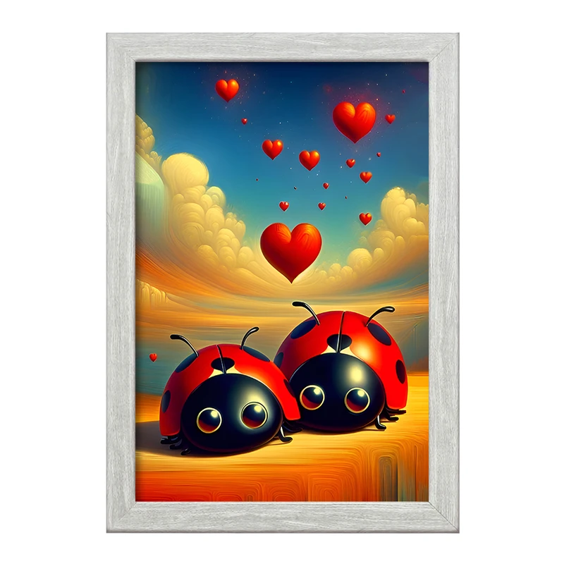 تابلو خندالو طرح کفشدوزک کد F11597