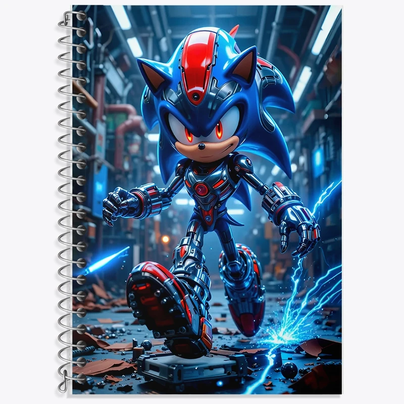 دفتر لغت 50 برگ خندالو طرح سونیک (Sonic) کد F12641