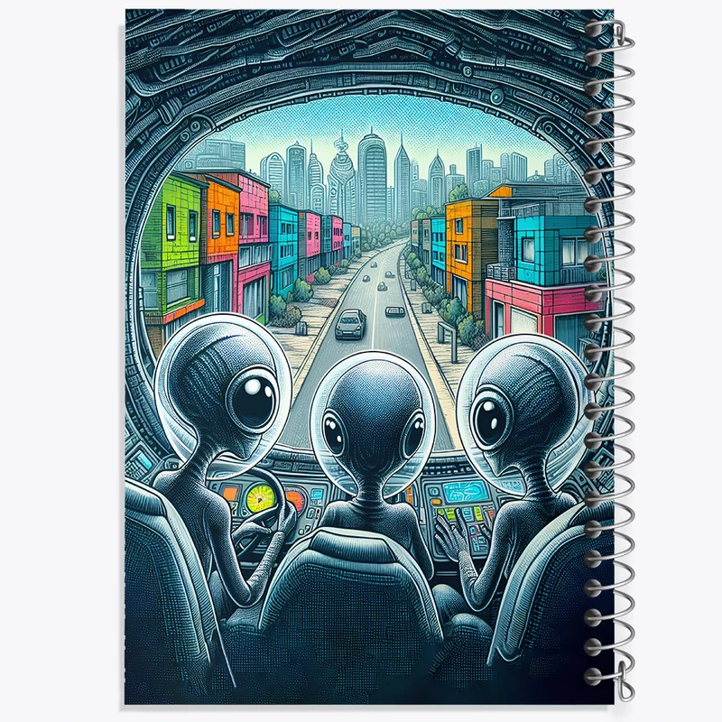 دفتر مشق 50 برگ خندالو طرح آدم فضایی ها کد F9656